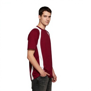 T-shirt d'été personnalisé pour homme 100 % coton à manches courtes, imprimé numérique, coupe oversize, confortable, effet vintage délavé soleil - Product Image 2