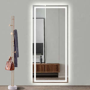 Miroir mural intelligent à écran tactile rétroéclairé à LED moderne pour salon, miroir de salle de bain, miroirs de salon de coiffure avec lumières LED - Product Image 4