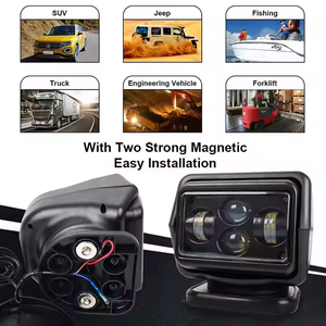 Lampe <span class=keywords><strong>de</strong></span> <span class=keywords><strong>travail</strong></span> à longue portée Lampe <span class=keywords><strong>de</strong></span> recherche rechargeable avec télécommande <span class=keywords><strong>Phare</strong></span> extérieur LED d'inondation <span class=keywords><strong>de</strong></span> tache rotative magnétique forte - Product Image 6