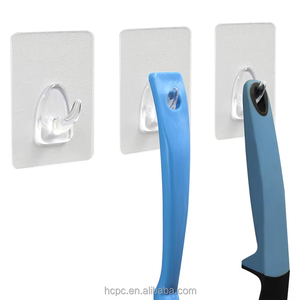 Vật liệu mới tường dính móc nhựa cho siêu thị bán thiệt hại miễn phí trong suốt lưu trữ nhà bếp móc áo - Product Image 2