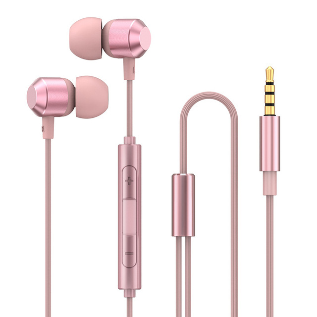 Metal In-Ear Earphones Digital Type-C/3.5mm Wired Headset with Mic Low Latency Clear Audio for Music Sport Calls
