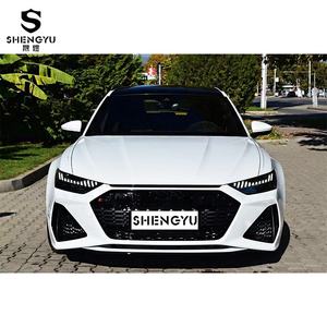 Kit de carrosserie automobile comprenant pare-chocs avant avec calandre pour <span class=keywords><strong>Audi</strong></span> A6 2019-<span class=keywords><strong>2020</strong></span> Mise à niveau vers le style <span class=keywords><strong>RS6</strong></span> - Product Image 5