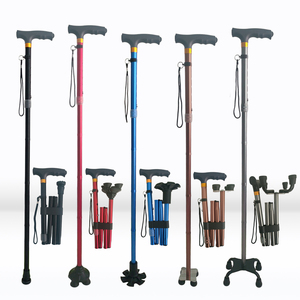 男性と女性のための折りたたみ式歩行杖、調節可能、頑丈、全地形対応、高齢者と大人のための折りたたみ式杖 - Product Image 2