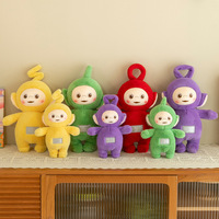 Peluche de dessin animé Teletubbies, jouet en peluche rempli de coton PP, couverture apaisante, poupée de sommeil