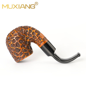 Muxiang Tobacco Pipe Bent Type 9mm Smoke Stream Sherlock Holmes Style - Product Image 3
