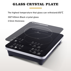 Pelat Kristal profesional untuk 2200W kompor induksi harga produsen Portable 2200W Hotpot listrik suku cadang rumah tangga - Product Image 6