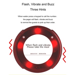 Cafe khách hàng đợi gọi điện thoại Buzzers 10 có thể sạc lại không thấm nước rung beeper không dây bồi bàn hệ thống phân trang cuộc gọi máy nhắn tin nhà hàng - Product Image 2