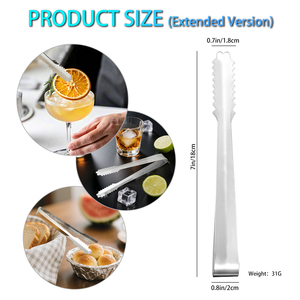 Hot Sales Rose Gold <strong>Mini</strong> Serving <strong>Tongs</strong> Stainless Steel Sugar <strong>Tongs</strong> 7 Inch Ice <strong>Tongs</strong> for Coffee Bar Tea Party and Ice Bucket - Product Image 2