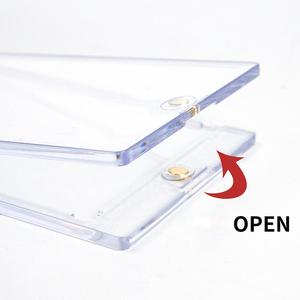 35PT 55PT 75PT 100PT 130PT 180PT Transparante One Touch <span class=keywords><strong>Hard</strong></span> Case Magnetische Kaarthouder Met Sterkere Magneet voor Trading Cards - Product Image 3