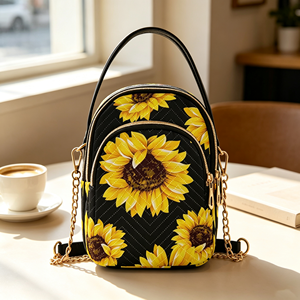 Bolso Bandolera Acolchado al por Mayor para Mujer, Bolso Pequeño para Teléfono con Correa de Cadena - Product Image 1