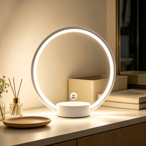 Lampe de chevet à lévitation magnétique Nordic Minimast avec interrupteur à boule flottante, réglable, pour chambre et hôtel - Product Image 1