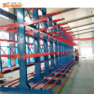 מדף קנטילבר מפלדה כבדה של Topeasy ODM עם גימור ציפוי אבקה למערכות אחסון במחסן - Product Image 2