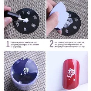 24 Color 10ml Nail Stamping Polish Set Printing Gel Polish for Stencil Nail Art Painting Supplies - Product Image 4
