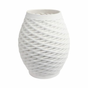 Vaso in porcellana stampato in 3D con texture, per soggiorno, decorazione per la casa, elemento scultoreo per la camera da letto. - Product Image 1