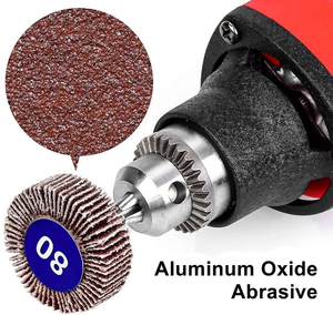 US Local Stock expédié en 24H livraison gratuite USA 5 pièces jeu de roues à rabat pour <span class=keywords><strong>Dremel</strong></span> outil rotatif meuleuse peinture abrasive 1/8 "tige - Product Image 3