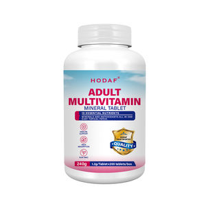 Tabletas de vitaminas de suplementos dietéticos minerales y multivitamínicos para adultos de etiqueta privada - Product Image 1