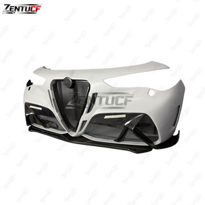 Parachoques Delantero de Fibra de Carbono Compatible con <span class=keywords><strong>Alfa</strong></span> Romeo Stelvio 949, Estilo GTAm Modificado, Kit de Parachoques de Fibra de Carbono - Product Image 2