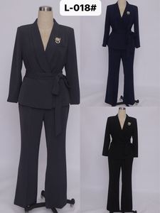 Costumes de travail pour femmes grandes tailles de haute qualité, deux pièces, costumes de bureau pour femmes - Product Image 3