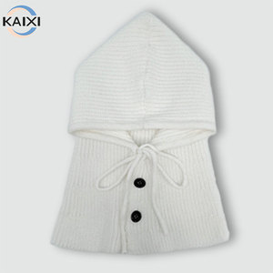 <span class=keywords><strong>Sciarpa</strong></span> Multifunzionale 2-in-1 in Maglia a Righe con Cappello Balacrafa e Chiusura a Cordoncino per Pesca e Viaggi Casual - Product Image 3