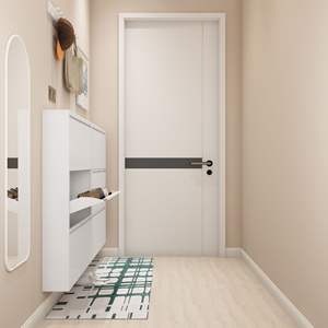 Zapatero Blanco Marfil de 80 cm de Ancho, Cuatro Niveles, Ahorro de Espacio, Estilo Nórdico Minimalista, Mueble de Almacenamiento Metálico para Entrada - Product Image 5