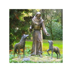 Decorazione religiosa esterna san francesco <span class=keywords><strong>Assisi</strong></span> scultura a grandezza naturale bronzo francesco <span class=keywords><strong>Assisi</strong></span> statua per la <span class=keywords><strong>vendita</strong></span> - Product Image 1