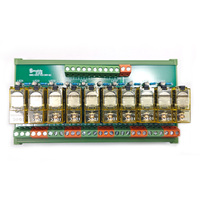 Module de relais IDEC 10 canaux Shimaide, montage sur rail DIN, à vis, 1NO1NC, carte d'interface amplificateur de sortie PLC, 12A, faible consommation