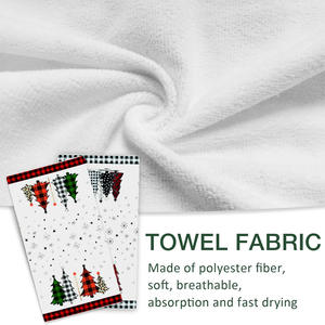 Árbol de Navidad Muñeco de nieve Feliz Navidad Toalla de cocina Plato Paño Invierno Trapo de limpieza decorativo - Product Image 6