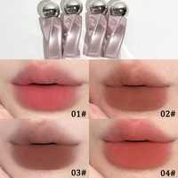 Gloss à lèvres mat en velours luxueux, personnalisé avec logo, en petite quantité, pour maquillage des lèvres, vente directe d'usine