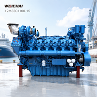 Moteur diesel marin SCDC Weichai 12M33C1100-15 1100HP V12, moteur de propulsion principale pour bateau de travail, bateau de pêche, navire de transport de marchandises