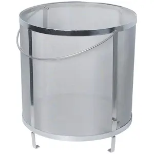 300 400 800 micron stainless steel grain filter basket / beer homebrewing ss mesh bucket strainer