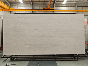 Tấm ốp gốm Travertine, đá sintered 3200x1600x12mm, bề mặt mờ, gạch ốp lát đá sintered cho bàn ăn, sàn nhà, tường - Product Image 1