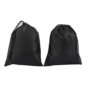 Sac de poche à cordon pliable en tissu Oxford 210D en polyester imperméable imprimable avec logo personnalisé