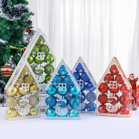 Boules de Noël en plastique, décorations colorées suspendues pour arbre de Noël, vente en gros