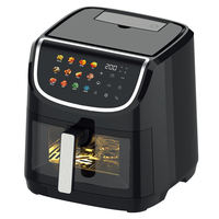 Freidora de Aire Digital Anbolife 8L, 1800W, Pantalla Táctil, 12 Ajustes Preestablecidos, 80-200°C, Temporizador de 60min, Antiadherente, LFGB, FDA, OEM, ODM