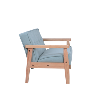 Sillón Infantil Doble Moderno Mikahome, Silla de Comedor con Estructura de Madera y Tapicería de Pana Suave para Niños Pequeños - Product Image 5