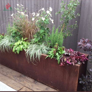 Planteur en acier <span class=keywords><strong>corten</strong></span> pour plantes, plateau de pot - Product Image 3