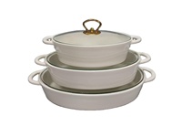 Casserole ronde de luxe en céramique pour buffet, chauffe-plats, pot à soupe – Offre Spéciale