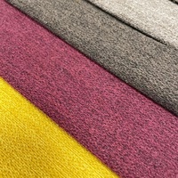 Tissu de canapé en lin uni, tapisserie 100% Polyester, Textile de maison, tissu de canapé