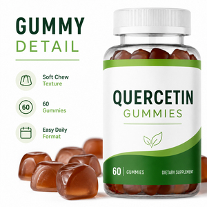 Nouveaux compléments de quercétine, extrait naturel de Sophora japonica 95%-99% Quercétine, gommes de quercétine pour adultes, antioxydant, soutien immunitaire, certifié - Product Image 3