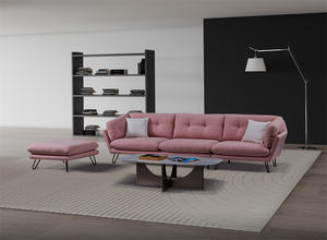 ชุดโซฟาผ้าสไตล์อิตาลีหรูหราปรับแต่งได้ทันสมัยพร้อมขาโลหะสำหรับห้องนั่งเล่นห้องนอนโซฟาโรงแรม - Product Image 6