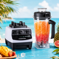 Mixeur-blender alimentaire professionnel à base antidérapante robuste, 5+ vitesses variables, pour bar à jus