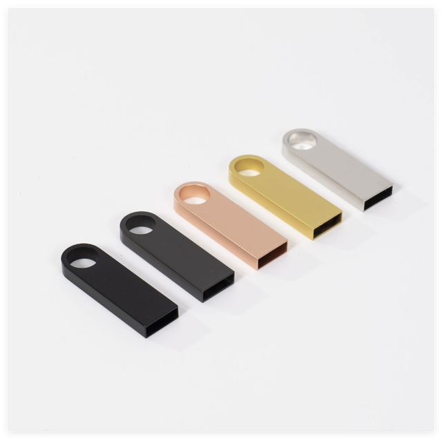 Custom Logo Mini Metal USB Flash Drive 2.0 3.0 Full Capacity Thumb Drive 100% Passed H2 test Small Portable Promotional Gift