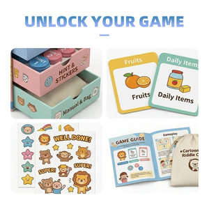 <span class=keywords><strong>Cartes</strong></span> <span class=keywords><strong>de</strong></span> <span class=keywords><strong>jeux</strong></span> éducatives pour enfants sans PA et sans plomb, en papier couché 350 g/m² avec pelliculage mat, écologiques et durables - Product Image 3