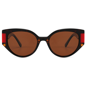 Gafas de sol tipo ojo de gato para mujer, montura completa, marco transparente, protección UV400, protección solar para adultos - Product Image 5
