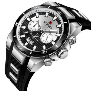 Reloj Deportivo Multifunción Reward 83008M con Caja de Aleación, Cronógrafo, Resistente al Agua, Movimiento de Cuarzo, Esfera con Agujas y Correa de Silicona - Product Image 5