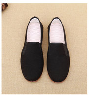 Chaussures plates pour hommes à enfiler, style mocassins, avec semelle en TPR durable et tige en tissu, prix réduit