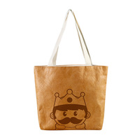 Sac en papier Dupont personnalisé avec logo imprimé, sac fourre-tout publicitaire, création de texte publicitaire, sac de protection environnementale lavable