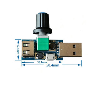 DC 4V-12V 5W XY-FS พัดลม USB ตัวควบคุมความเร็วพัดลมแบบไม่มีขั้นบันได USB เครื่องมือระบายความร้อนเสริมหลายเกียร์ - Product Image 1