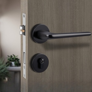 <span class=keywords><strong>Promotion</strong></span> Directe : Poignée de Porte à Levier en Alliage de Zinc pour Chambre à Coucher, Serrure Séparée, Quincaillerie de Sécurité Intérieure Moderne pour Villa, Hôtel et Appartement - Product Image 5