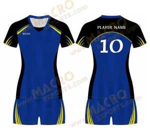 Ventes en gros de maillots et shorts de volley-ball personnalisés, ensembles uniformes entièrement imprimés par sublimation, tissu en spandex/polyester, prix bas - Product Image 4